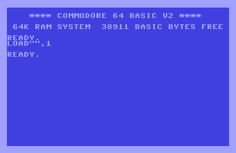 Screenshot of Commodore Loading Paradroid